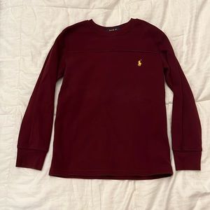 Ralph Lauren Polo Little Boys long sleeve tshirt waffle knit